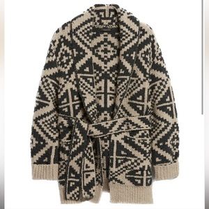 Banana Republic Heritage Jacquard Cardigan NWT
